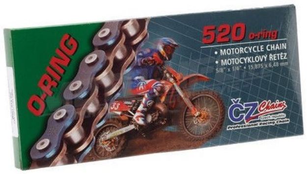 Obrázek řetěz 520 ORM ČZ 118 čl. gold