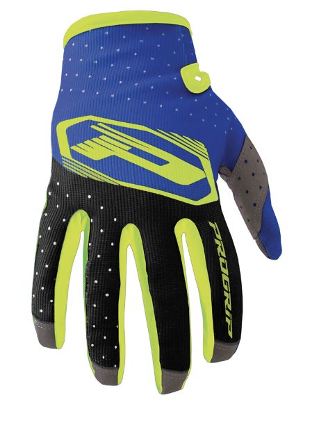 Obrázek gloves EXTRA LIGHT black/yellow fluo/electric blue