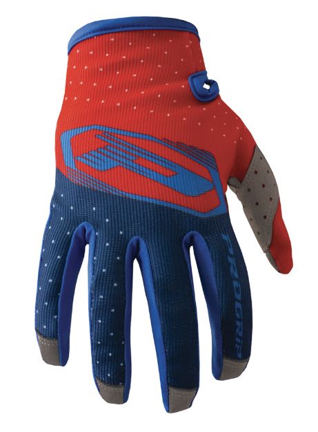 Obrázek gloves EXTRA LIGHT blue navy/light blue/red